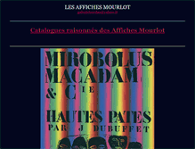 Tablet Screenshot of affiches-mourlot.com